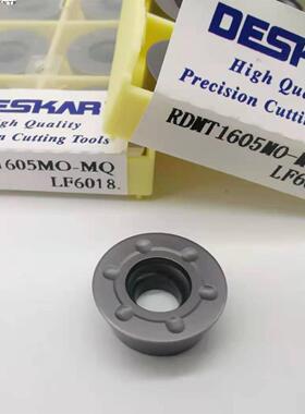 戴斯卡R8数控圆形铣床刀片RDMT1605MO-MQ 6018不锈钢钢件加工
