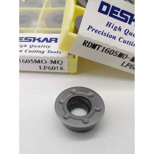 戴斯卡R8数控圆形铣床刀片RDMT1605MO-MQ 6018不锈钢钢件加工