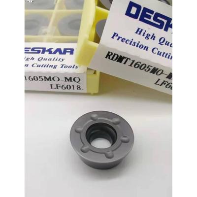 戴斯卡R8数控圆形铣床刀片RDMT1605MO-MQ 6018不锈钢钢件加工