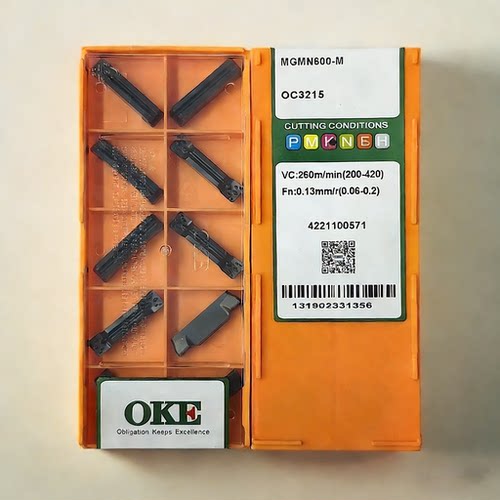 株洲欧科亿OKE数控刀片切槽切断刀片铸铁加工MGMN600/400-M槽