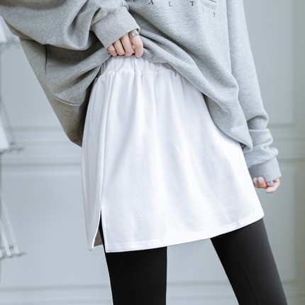 升级款卫衣打底裙神器毛衣下摆屁帘内搭白边叠穿女百搭半身短裙子
