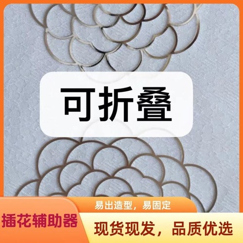 创意瓶口插花固定神器宽口花瓶辅助工具家居花器鲜花花艺插花银片
