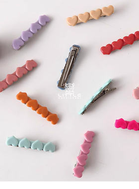 Little家 Wunderkin Co FW22秋冬女宝宝可爱爱心发夹发饰