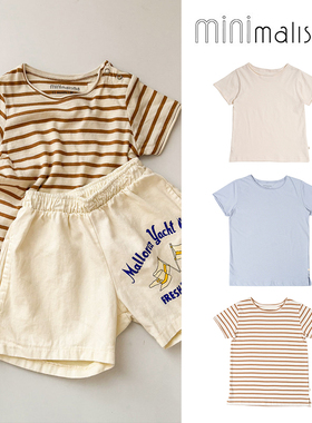 65Z Little现货丹麦minimalisma SS25男女宝宝有机棉柔软短袖T恤