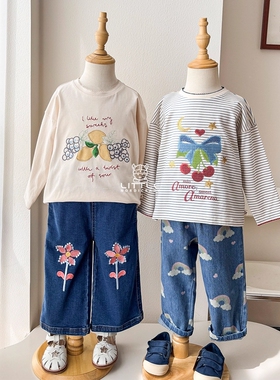 到手5Z Little现货丹麦Konges Slojd FW25男女童纯棉长袖T恤上衣