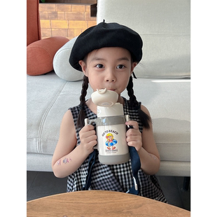 85Z 儿童食品级便携水壶316大容量保温杯 Little现货日本Haleiwa