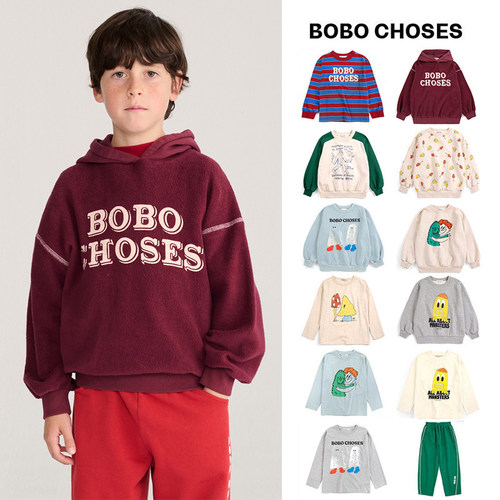 Little现货 西班牙bobo choses FW26儿童卫衣长袖T恤卫裤有机棉