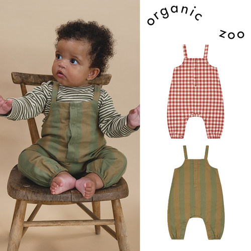 7Z Little家现货 英国organic zoo FW25秋冬男女宝百搭背带裤