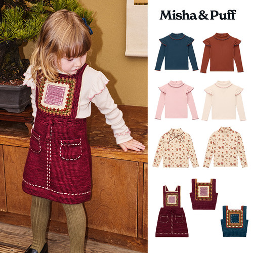 Little现货 Misha Puff FW26秋冬儿童女宝打底衫背心连衣裙