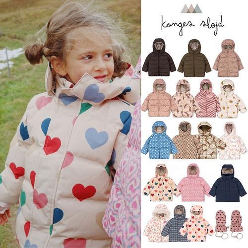 7Z Little现货 丹麦Konges Slojd FW25儿童厚款棉服外套