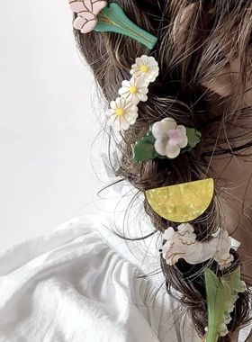 补货！法国COUCOU SUZETTE 儿童动物水果发卡刘海发夹