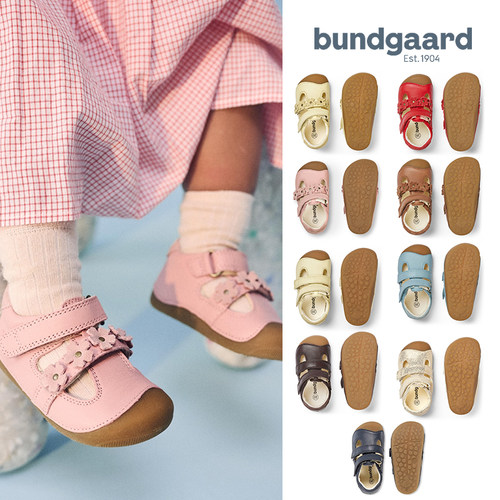 Little现货丹麦bundgaard SS26佩缇黄鼻子系列二段凉鞋赤足学步鞋