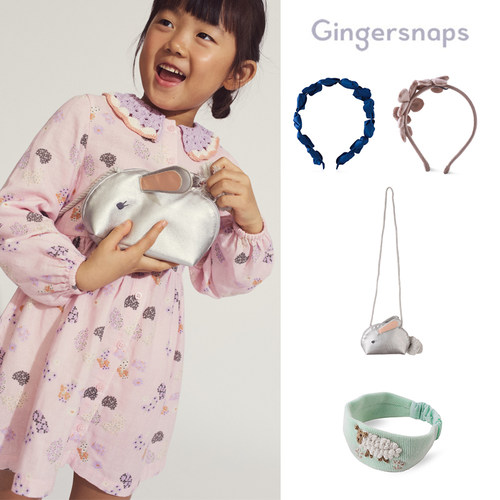 7Z Little 菲律宾gingersnaps FW25冬女宝宝发箍发带包包发饰