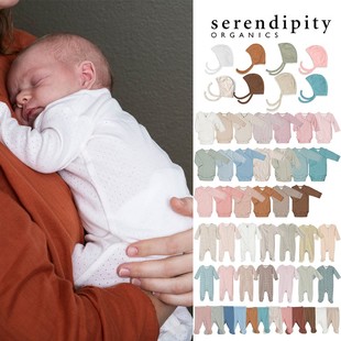胎帽 FW25新生儿连体衣包屁衣踩脚裤 85Z Little丹麦serendipity