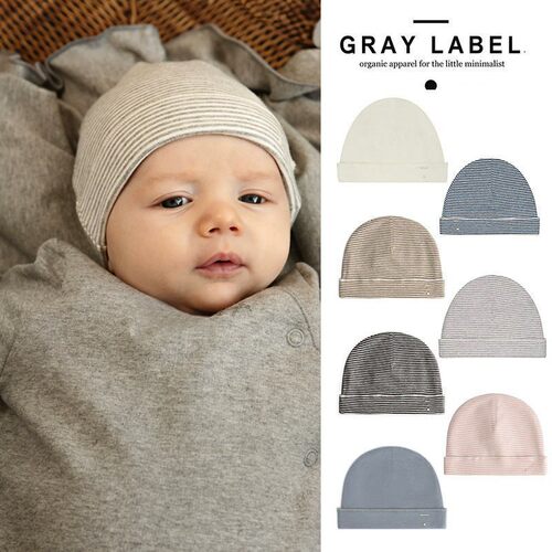 Little现货 荷兰gray label SS26春夏新生儿宝宝胎帽帽子