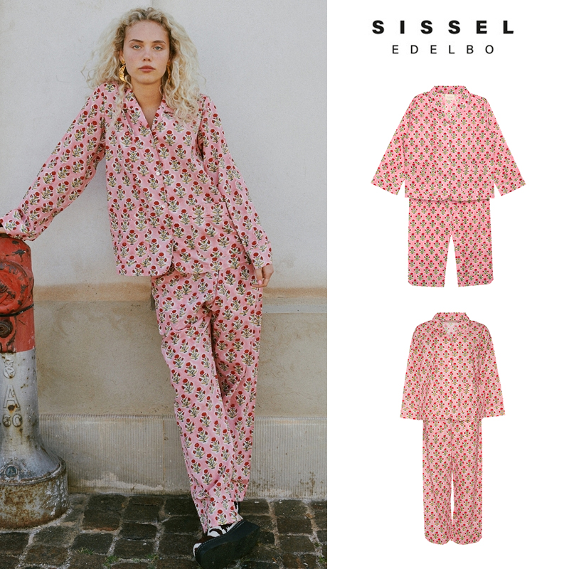 Little现货 丹麦Sissel Edelbo FW25儿童亲子装有机棉睡衣家居服