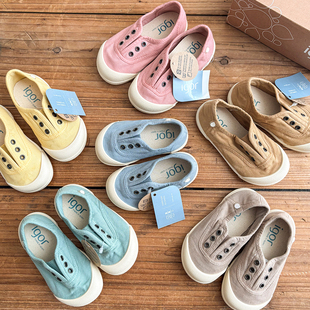 休闲六孔帆布鞋 SS25儿童宝宝时尚 补Little现货西班牙IGOR 85Z新款