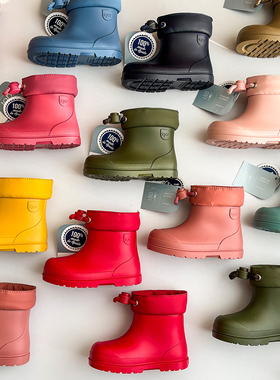 7Z Little现货 西班牙IGOR FW25儿童雨鞋纯色基础款百搭低筒