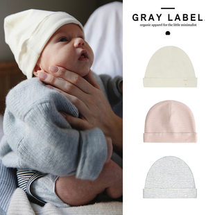 label 荷兰gray FW25秋冬新生儿宝宝胎帽帽子保暖 Little现货 85Z