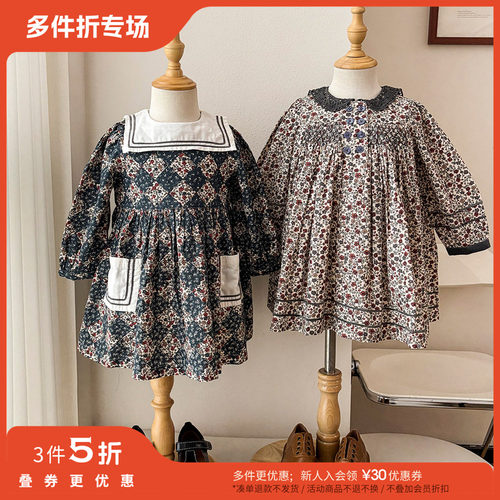 3件5折 Little现货 英国Little Cotton Clothes FW25女宝连衣裙