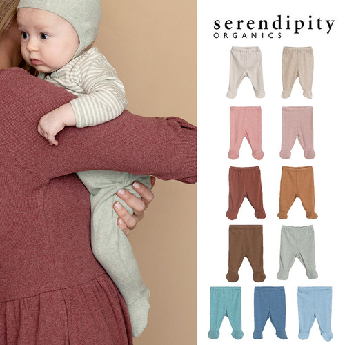 5折 Little丹麦serendipity NOOS系列新生儿宝宝踩脚裤有机棉