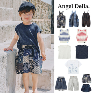 特惠直降 Little日本Angel della SS26儿童中性T恤背心裤子背带裤