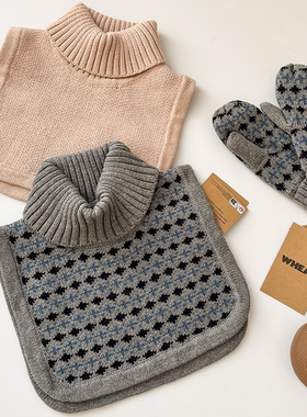 6Z Little现货 丹麦WHEAT  FW25男女宝防风保暖高领围脖手套