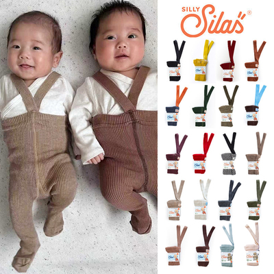 Little现货瑞典silly silas NOOS系列儿童宝宝踩脚袜背带袜举重裤