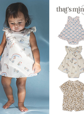 6Z Little现货丹麦thatsmine SS25儿童宝宝印花包屁衣连体衣