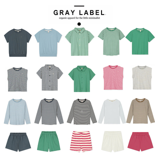 SS25春夏儿童有机棉短袖 Little荷兰gray label 背心T恤短裤