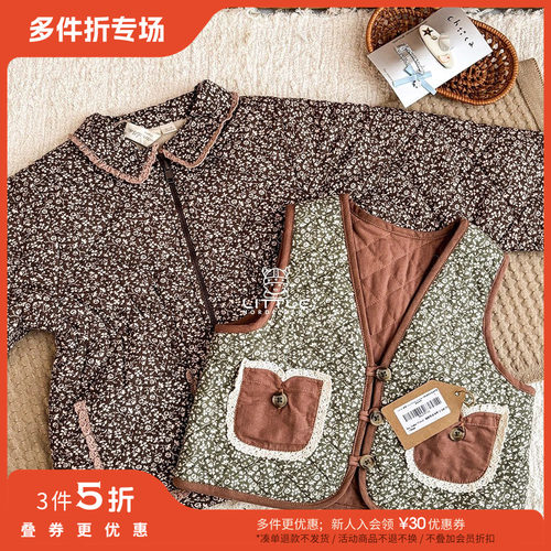 3件5折 Little英国Little Cotton Clothes FW25女宝外套夹克马甲