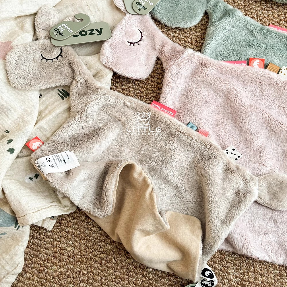Little家  丹麥donebydeer  SS25新生兒寶寶動物哄睡安撫巾奶嘴鏈