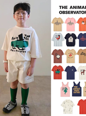 Little现货 TAO SS26春夏男女宝百搭纯棉短袖背心衬衫2-8Y