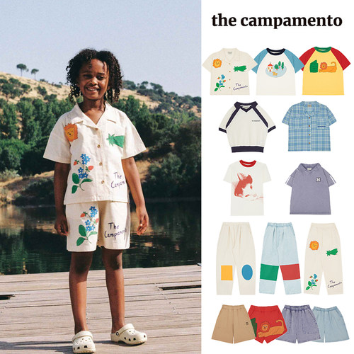 Little现货 西班牙the campamento SS26春夏男女宝短袖T恤短裤