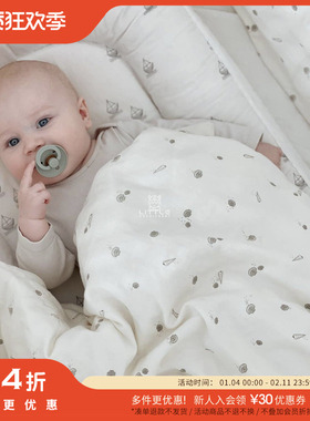 54 Little家丹麦thatsmine 新生儿musilin 有机棉被套枕套