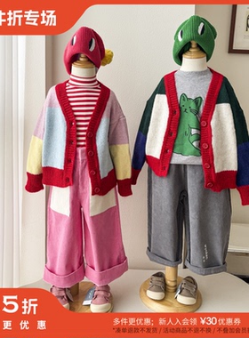3件5折 Little现货英国 Wynken FW25儿童针织开衫马甲长裤针织帽