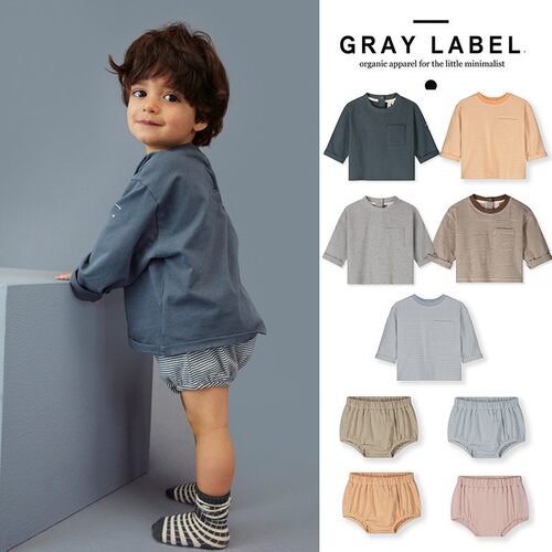 Little现货 荷兰gray label SS26春夏宝宝T恤上衣花苞裤有机棉