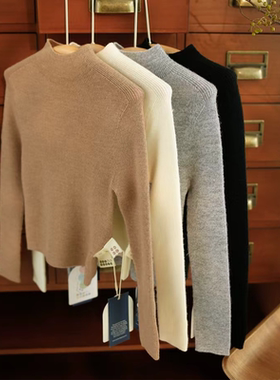 Little家现货 Dua perla FW25儿童纯色羊毛衫 精纺羊毛针织上衣