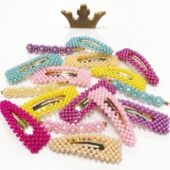 Little家 丹麦bows 3件4折 staer 儿童成人珍珠花朵发夹手工