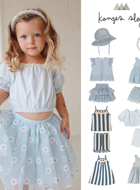 6Z Little丹麦Konges Slojd SS24女宝上衣连衣裙半裙遮阳帽