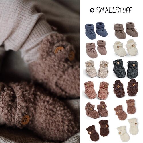 85Z Little家现货 丹麦smallstuff FW25宝宝保暖羊毛脚套袜套手套