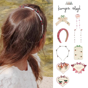 slojd konges SS25女宝蝴蝶结樱桃发夹头箍 丹麦 Little现货
