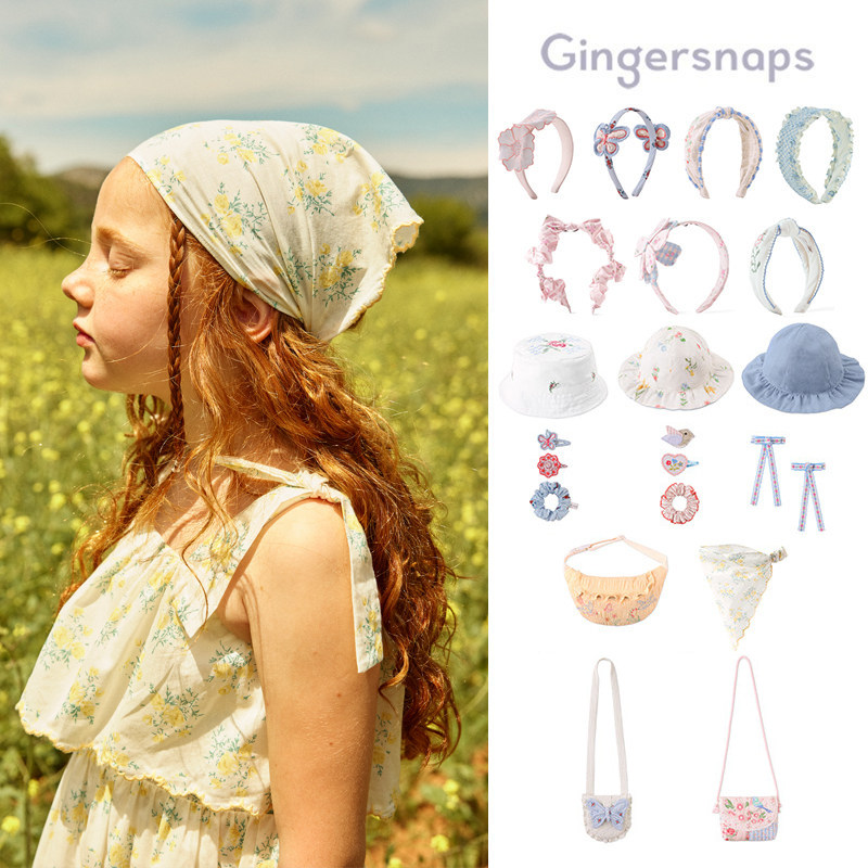 Little现货菲律宾gingersnaps SS26女宝宝发箍发带发绳包包帽子