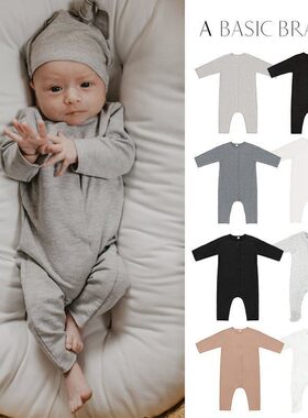 7Z Little现货波兰A BASIC BRAND SS26新生儿幼童长袖薄绒连体衣