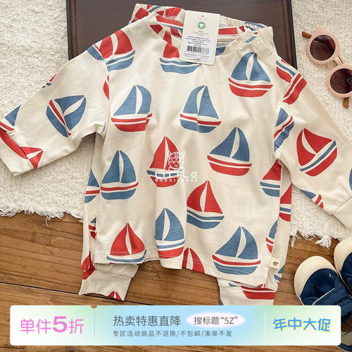5折 Little现货丹麦Konges Slojd SS26儿童居家服睡衣套连衣裙