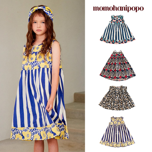 SS24春夏女宝宝印花连衣裙 韩国momohanipopo Little家现货