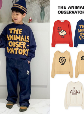 Little现货 TAO SS26春夏男女宝纯棉休闲字母卫衣套头衫