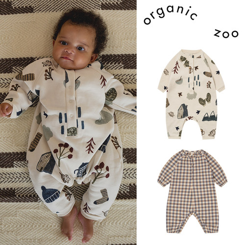 7Z Little现货英国organic zoo FW25秋冬新生儿宝宝连体衣外出服