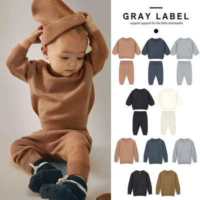 羊毛长袖针织衫裤子graylabel