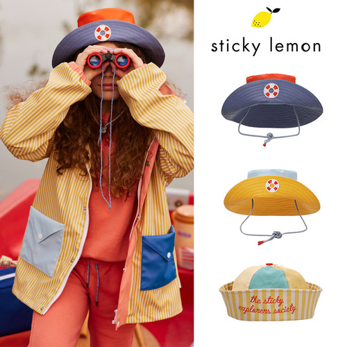 Little家 荷兰Sticky Lemon FW25秋冬儿童遮阳帽防雨帽船帽